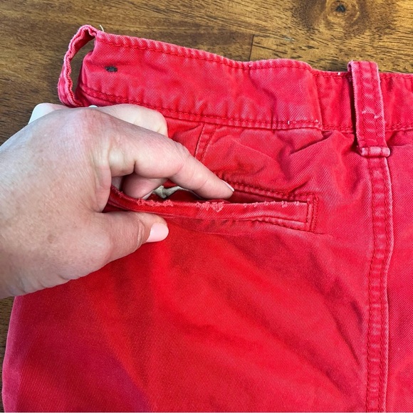 Kids Abercrombie red chino khaki cargo Shorts size 16 - Picture 5 of 7